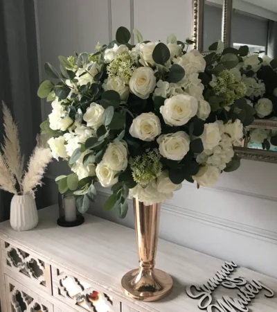 Gold Coloured Vase Centrepiece
